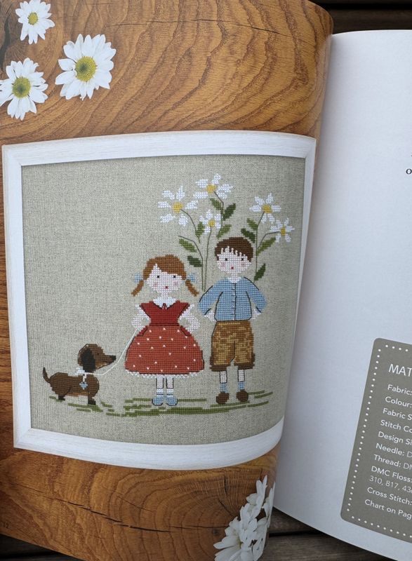 Sommerveske med korsstingsbroderi