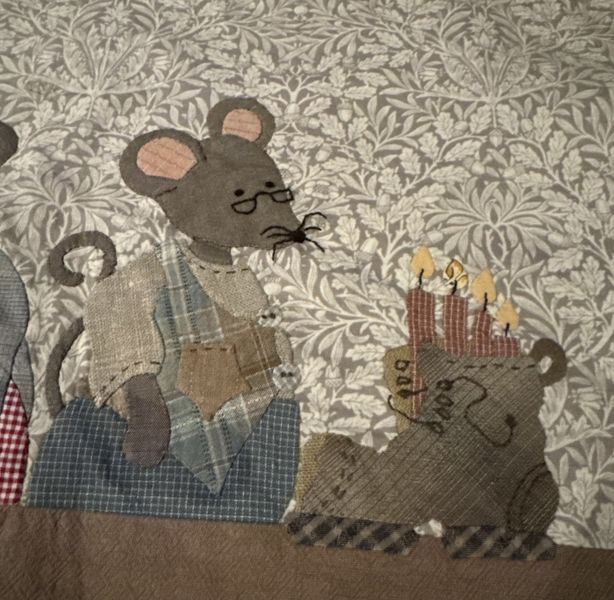 Bl&aring; advent, stoffpakke til adventskalender 