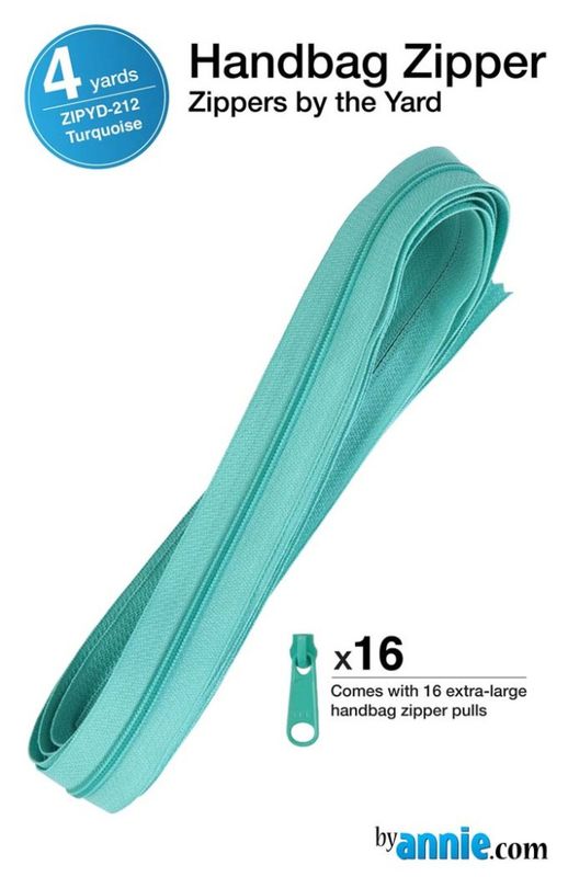 Glidelås metervare, ByAnnie - Turquoise